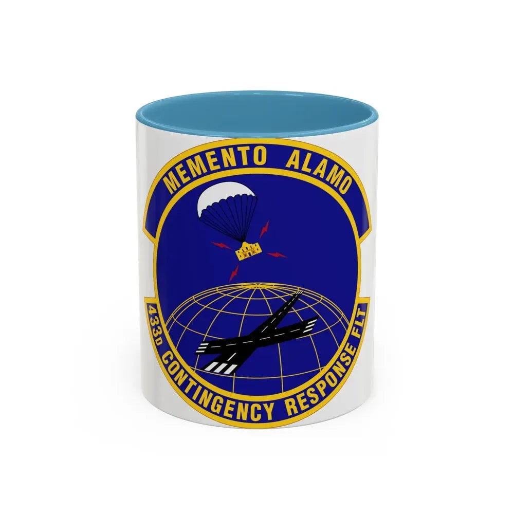 433 Contingency Response Flight AFRC (U.S. Air Force) Accent Coffee Mug 11oz Light Blue - Go Mug Yourself
