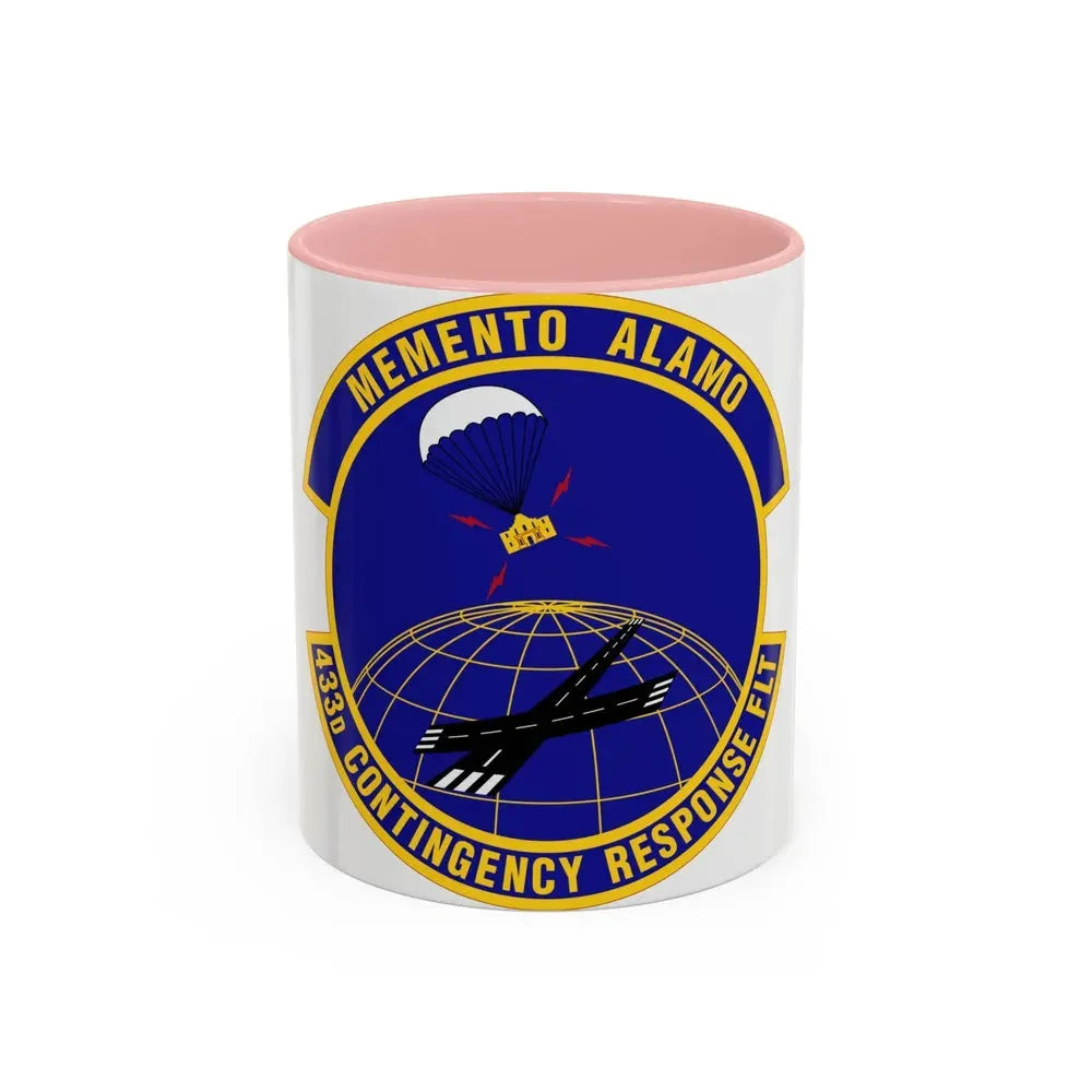 433 Contingency Response Flight AFRC (U.S. Air Force) Accent Coffee Mug 11oz Pink - Go Mug Yourself