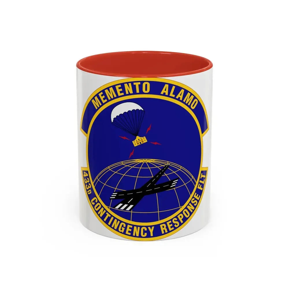 433 Contingency Response Flight AFRC (U.S. Air Force) Accent Coffee Mug 11oz Red - Go Mug Yourself