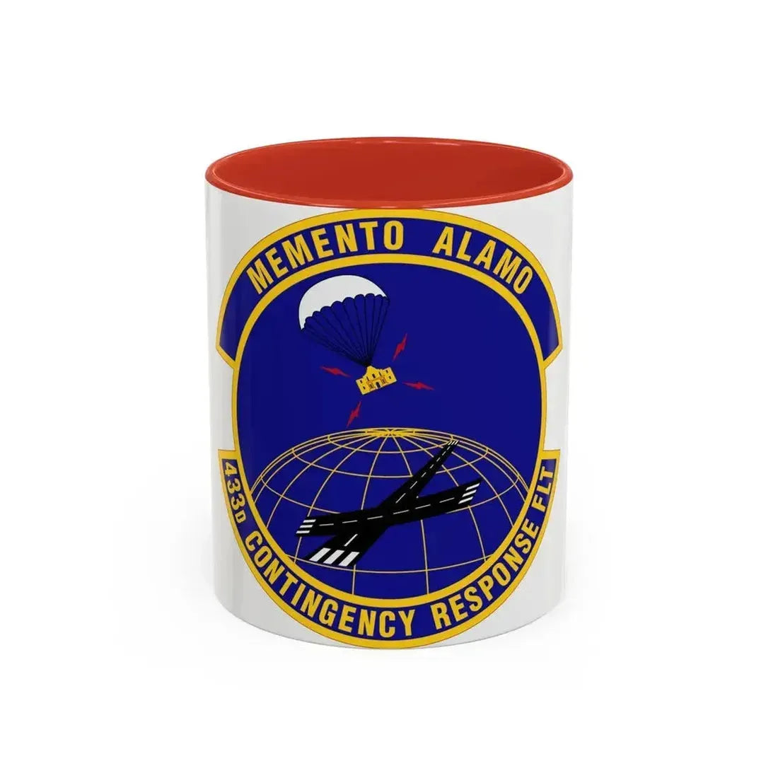 433 Contingency Response Flight AFRC (U.S. Air Force) Accent Coffee Mug 11oz Red - Go Mug Yourself