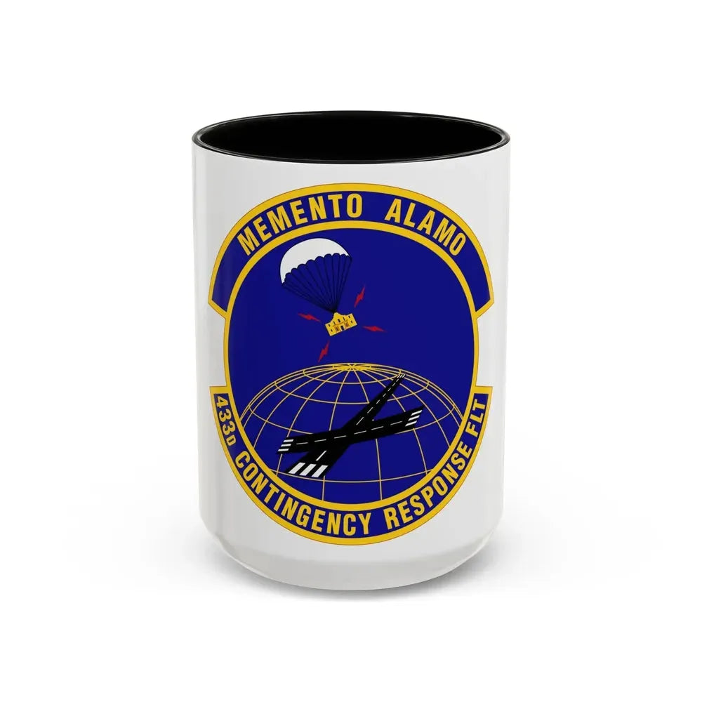 433 Contingency Response Flight AFRC (U.S. Air Force) Accent Coffee Mug 15oz Black - Go Mug Yourself