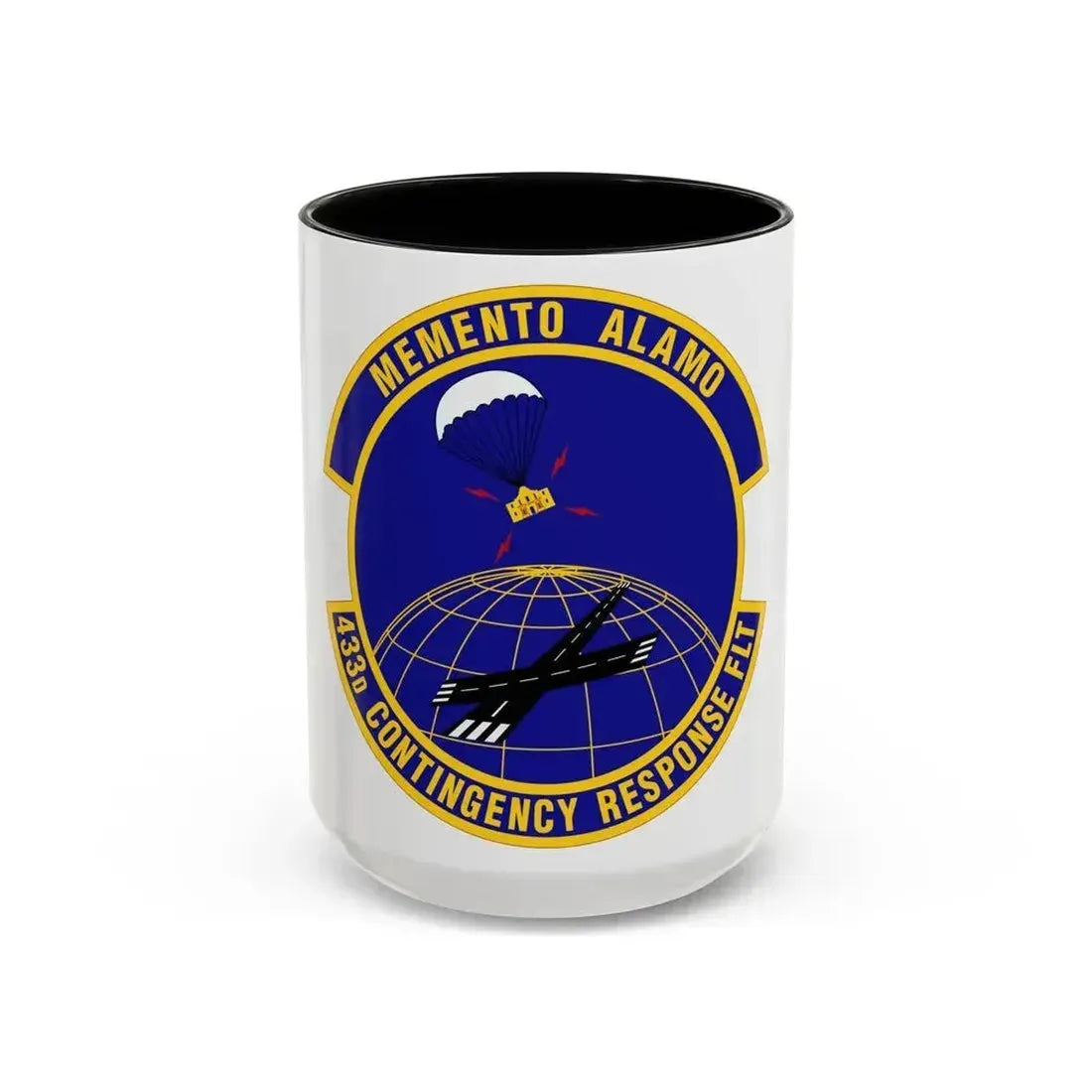 433 Contingency Response Flight AFRC (U.S. Air Force) Accent Coffee Mug 15oz Black - Go Mug Yourself