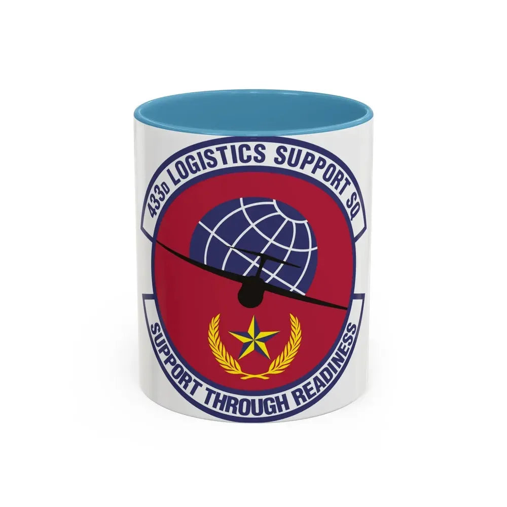 433d Logistics Support Squadron (U.S. Air Force) Accent Coffee Mug 11oz Light Blue - Go Mug Yourself