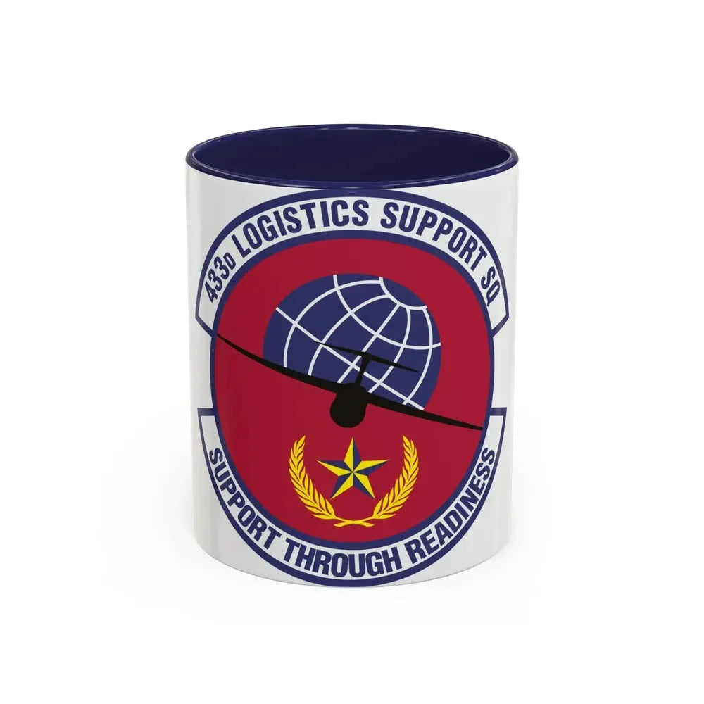 433d Logistics Support Squadron (U.S. Air Force) Accent Coffee Mug 11oz Navy - Go Mug Yourself