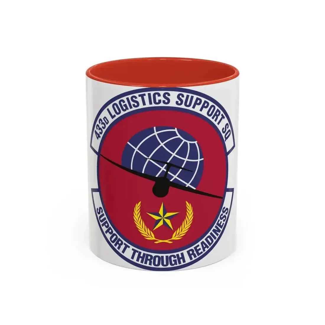 433d Logistics Support Squadron (U.S. Air Force) Accent Coffee Mug 11oz Red - Go Mug Yourself