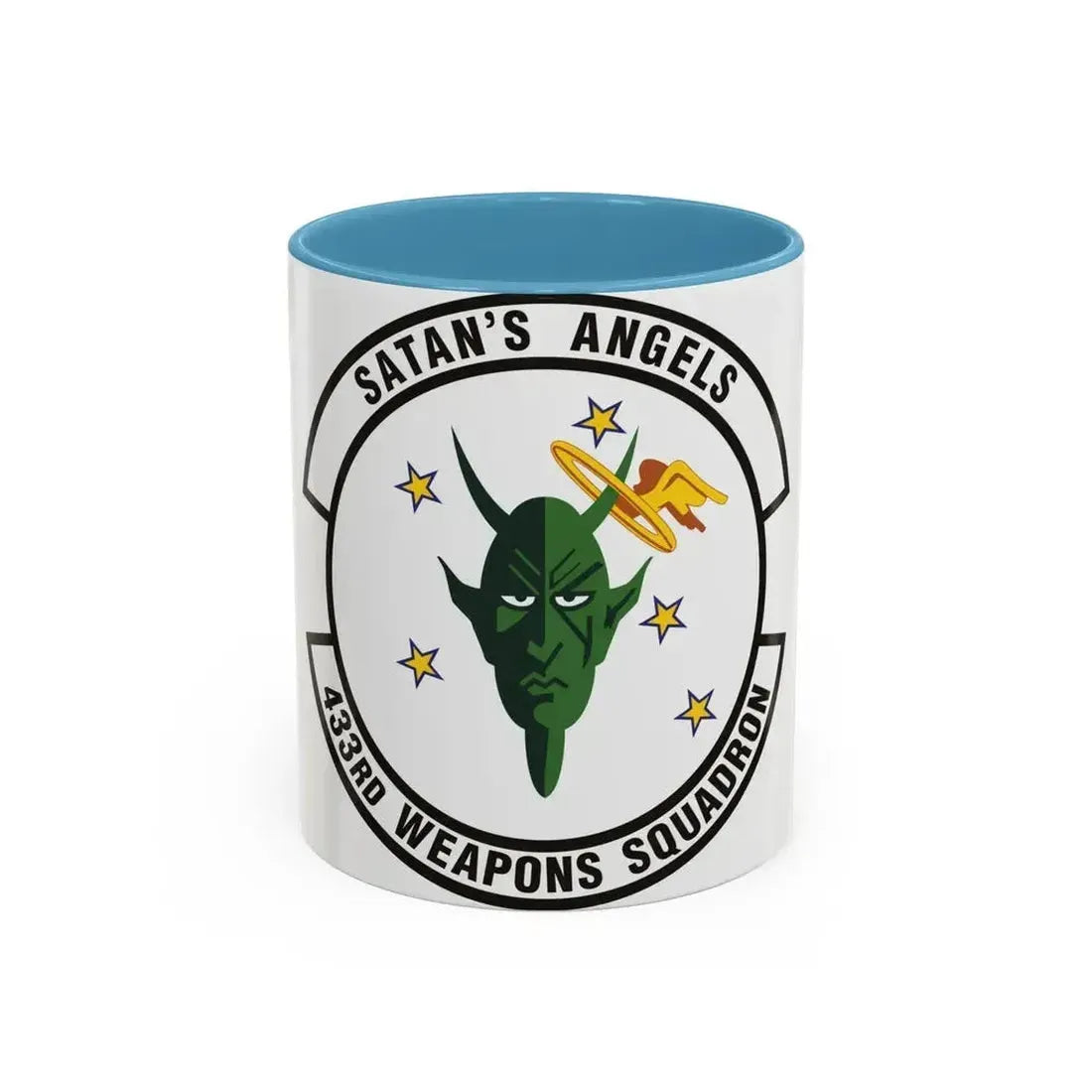 433d Weapons Squadron (U.S. Air Force) Accent Coffee Mug 11oz Light Blue - Go Mug Yourself
