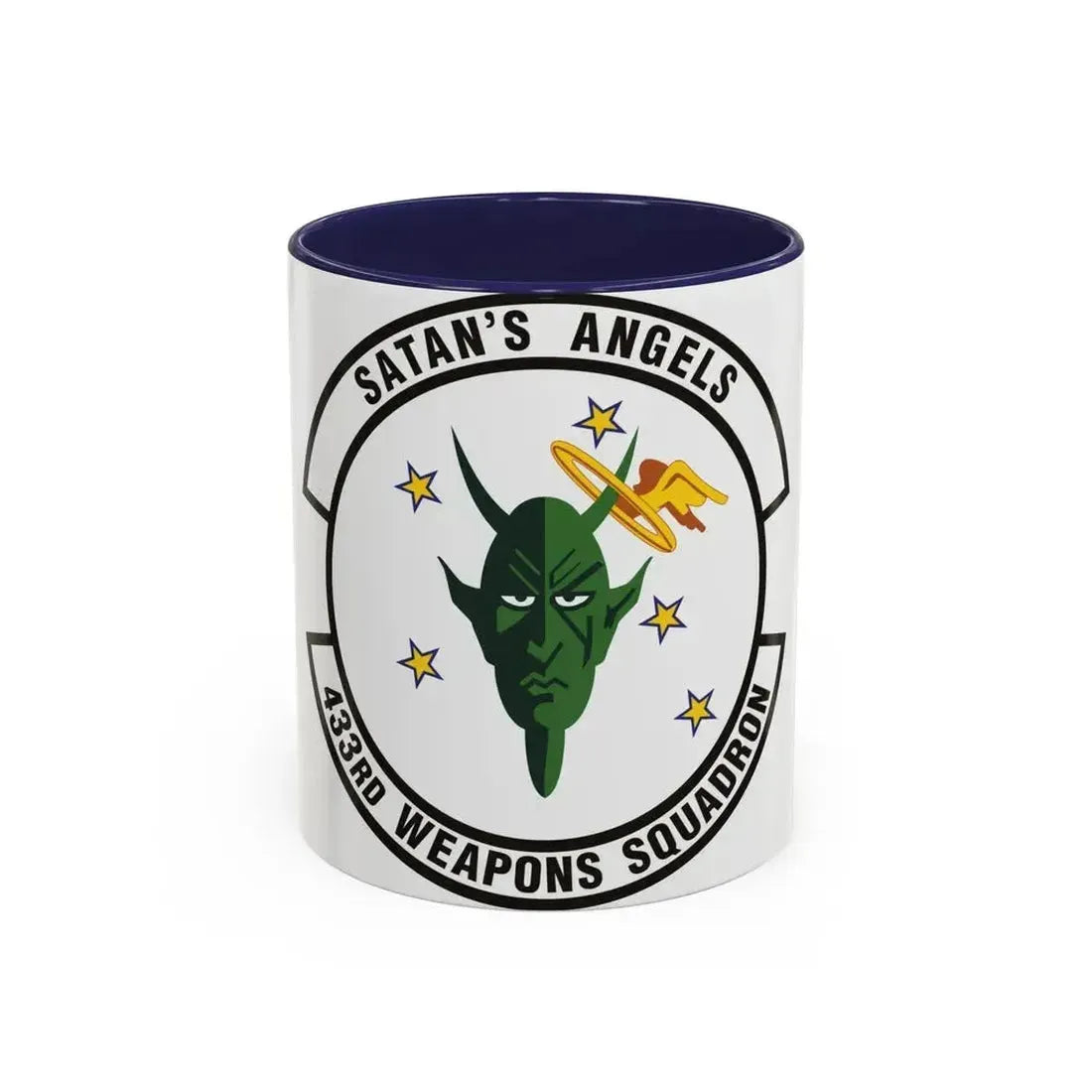 433d Weapons Squadron (U.S. Air Force) Accent Coffee Mug 11oz Navy - Go Mug Yourself