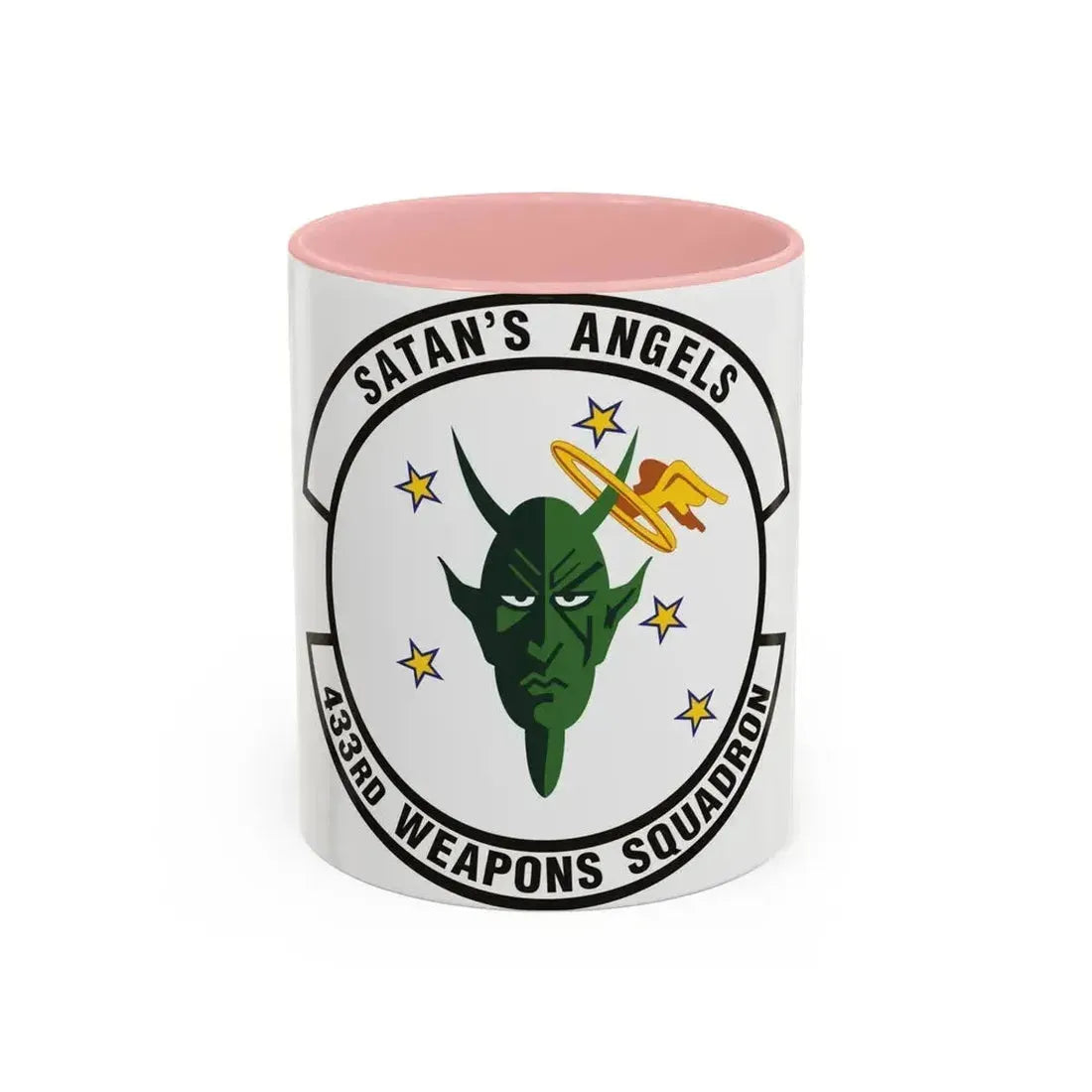 433d Weapons Squadron (U.S. Air Force) Accent Coffee Mug 11oz Pink - Go Mug Yourself