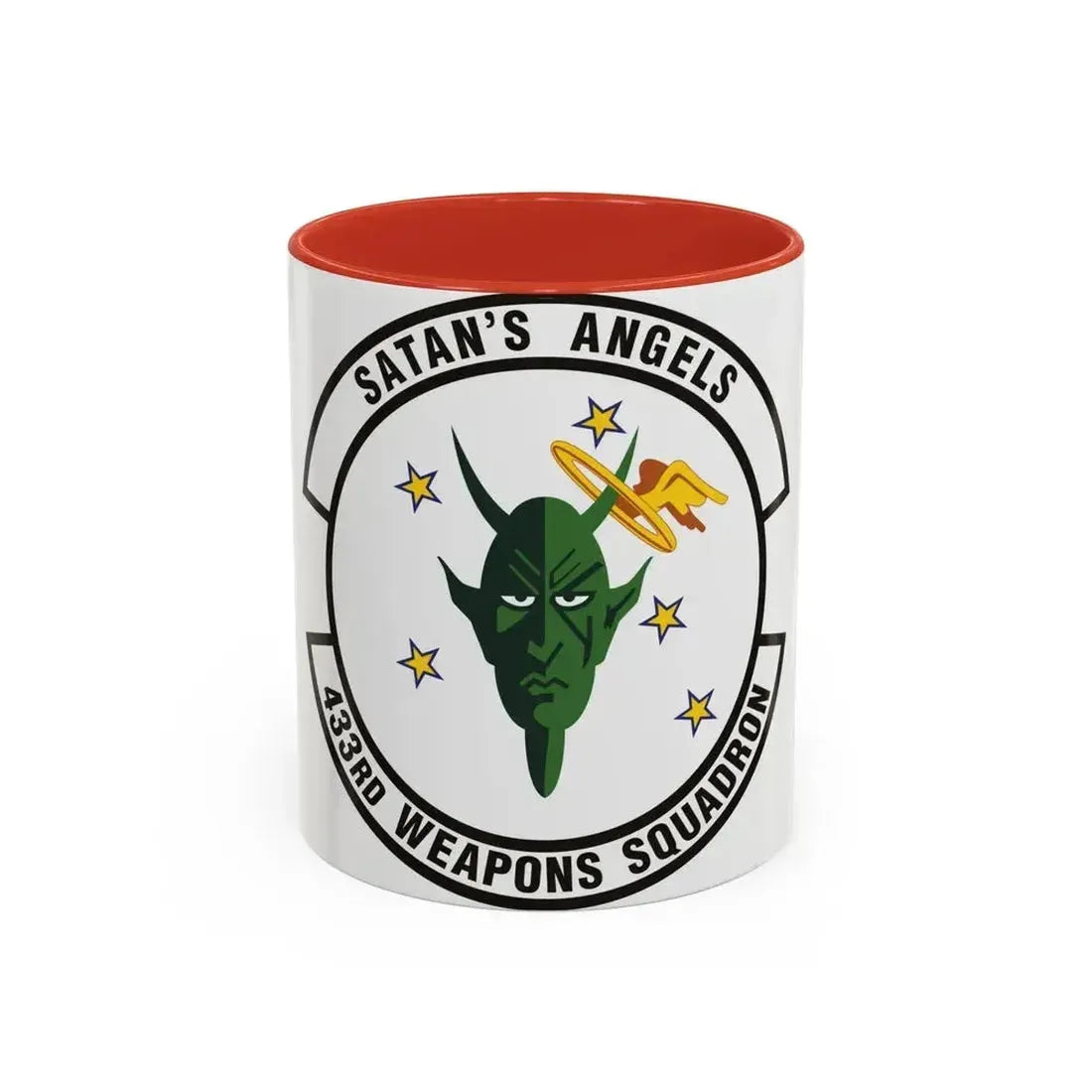 433d Weapons Squadron (U.S. Air Force) Accent Coffee Mug 11oz Red - Go Mug Yourself