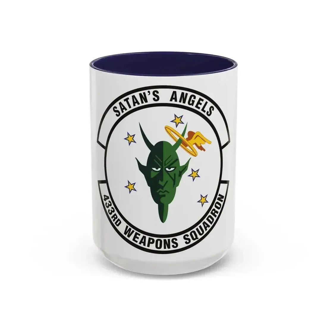 433d Weapons Squadron (U.S. Air Force) Accent Coffee Mug 15oz Navy - Go Mug Yourself