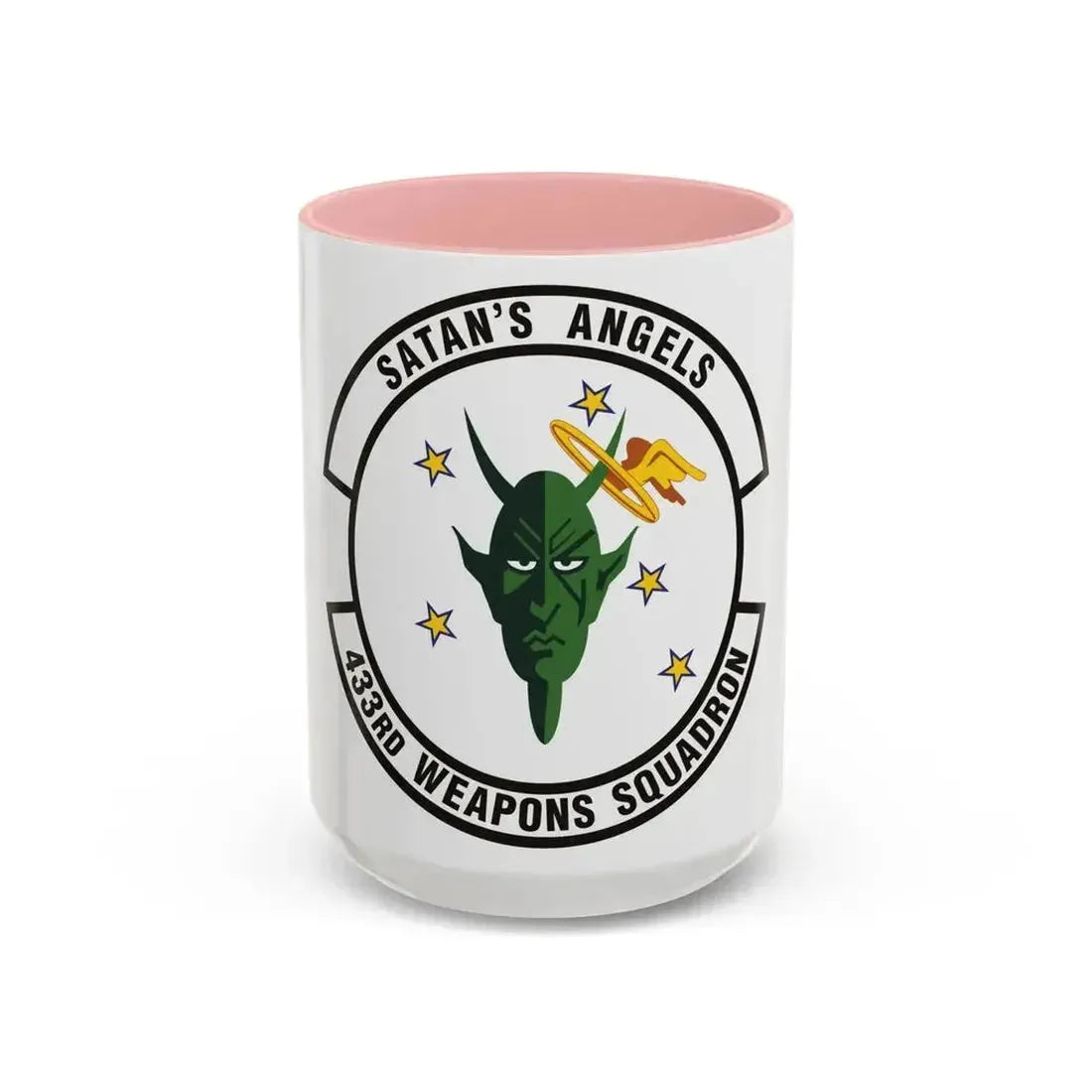 433d Weapons Squadron (U.S. Air Force) Accent Coffee Mug 15oz Pink - Go Mug Yourself