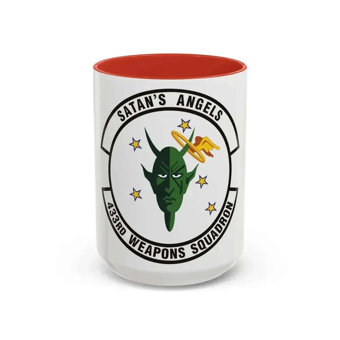 433d Weapons Squadron (U.S. Air Force) Accent Coffee Mug 15oz Red - Go Mug Yourself