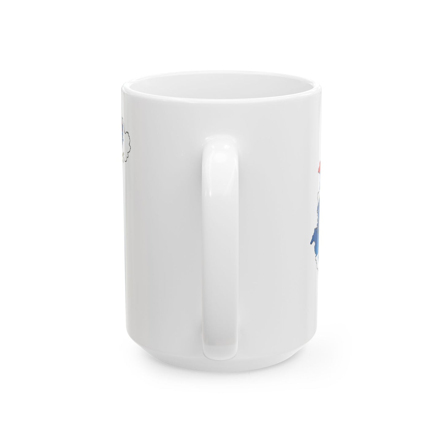 Flag-map of Hungary subdivisions (Hungary) White Coffee Mug