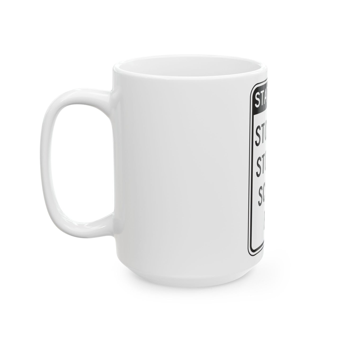 NYSDOT NYR9-20 (New York) (Road Sign) White Coffee Mug