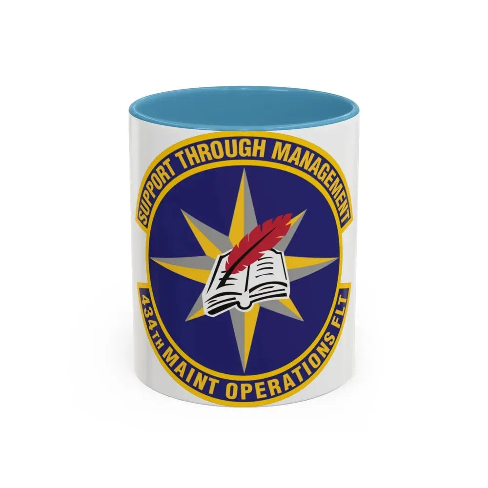 434th Maintenance Operations Flight (U.S. Air Force) Accent Coffee Mug 11oz Light Blue - Go Mug Yourself
