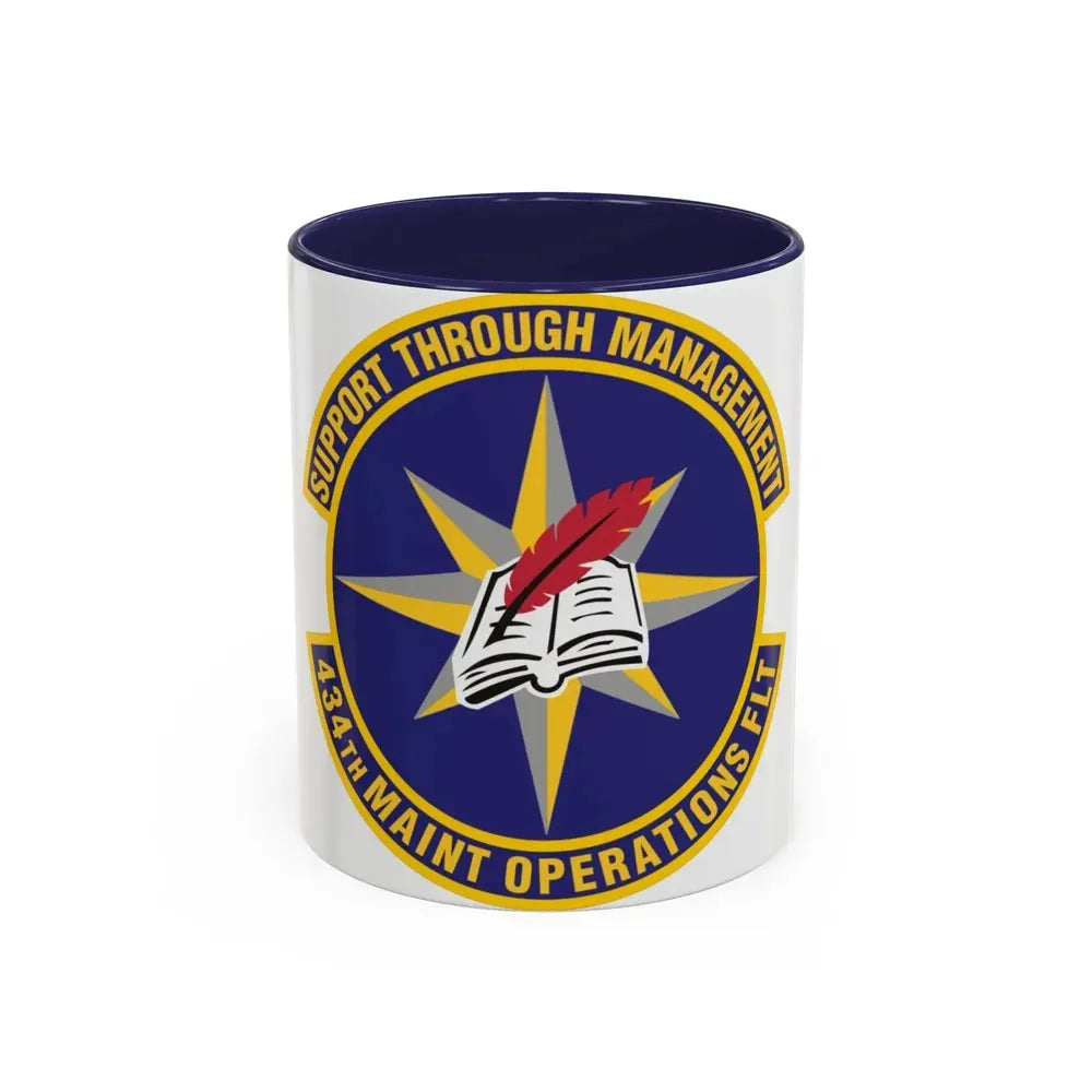 434th Maintenance Operations Flight (U.S. Air Force) Accent Coffee Mug 11oz Navy - Go Mug Yourself