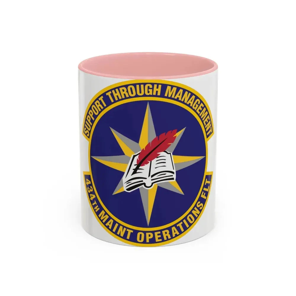 434th Maintenance Operations Flight (U.S. Air Force) Accent Coffee Mug 11oz Pink - Go Mug Yourself