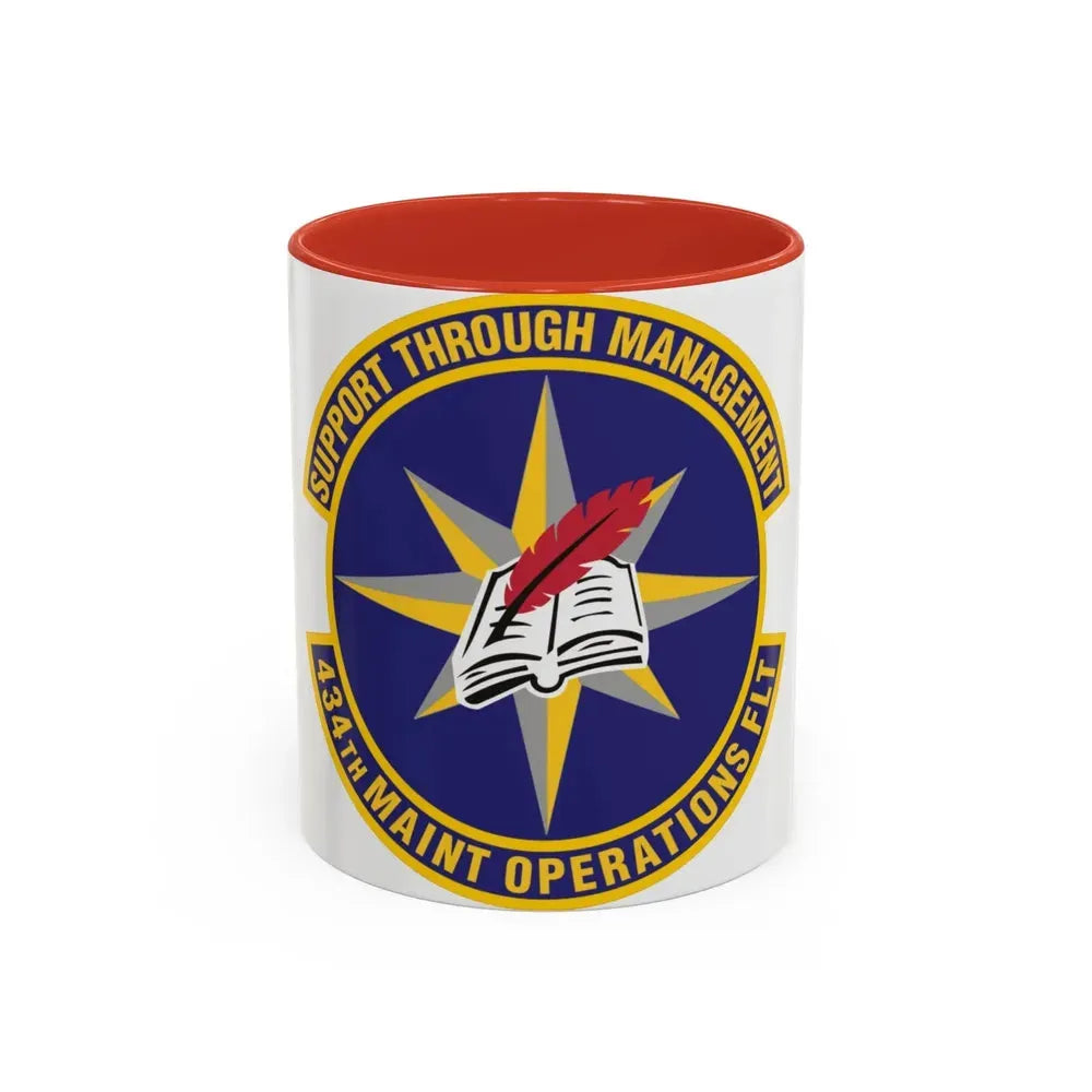 434th Maintenance Operations Flight (U.S. Air Force) Accent Coffee Mug 11oz Red - Go Mug Yourself