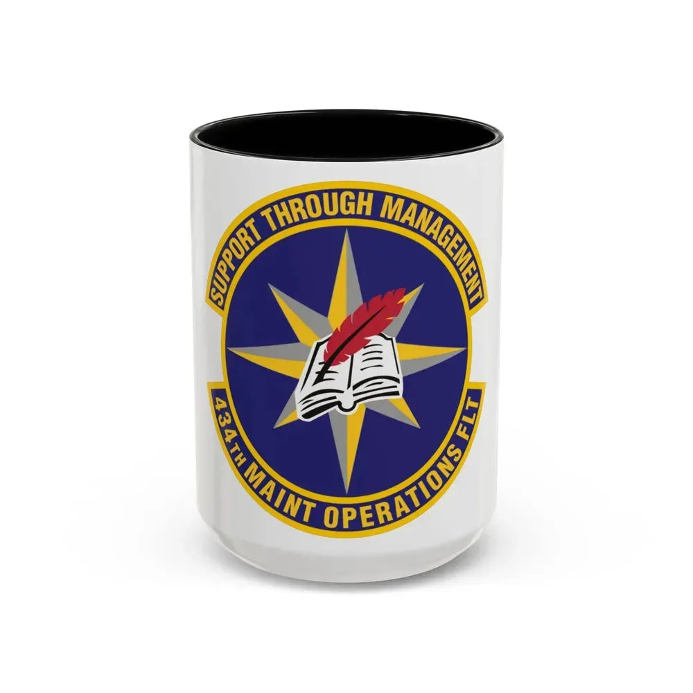 434th Maintenance Operations Flight (U.S. Air Force) Accent Coffee Mug 15oz Black - Go Mug Yourself