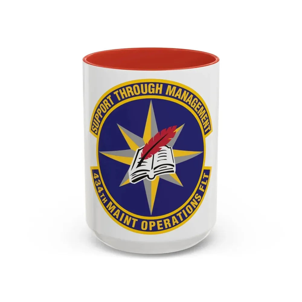 434th Maintenance Operations Flight (U.S. Air Force) Accent Coffee Mug 15oz Red - Go Mug Yourself