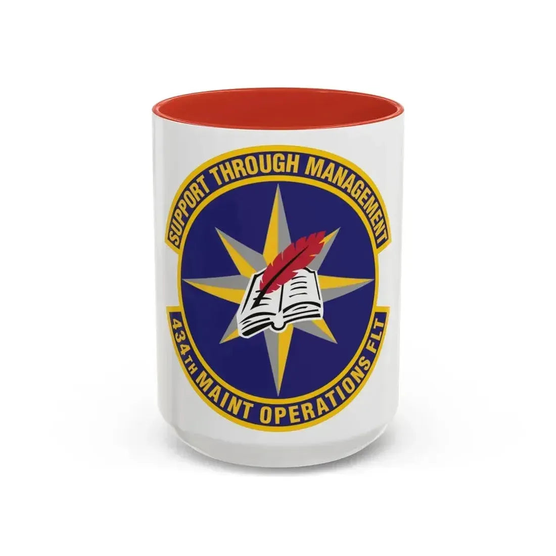 434th Maintenance Operations Flight (U.S. Air Force) Accent Coffee Mug 15oz Red - Go Mug Yourself