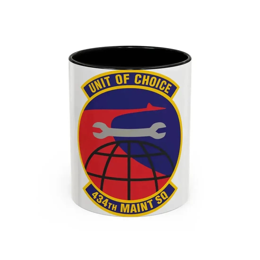 434th Maintenance Squadron (U.S. Air Force) Accent Coffee Mug 11oz Black - Go Mug Yourself