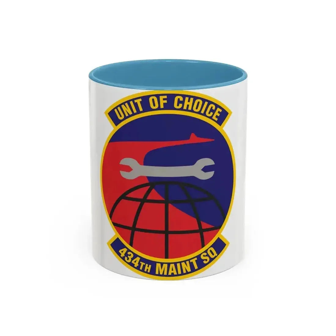 434th Maintenance Squadron (U.S. Air Force) Accent Coffee Mug 11oz Light Blue - Go Mug Yourself