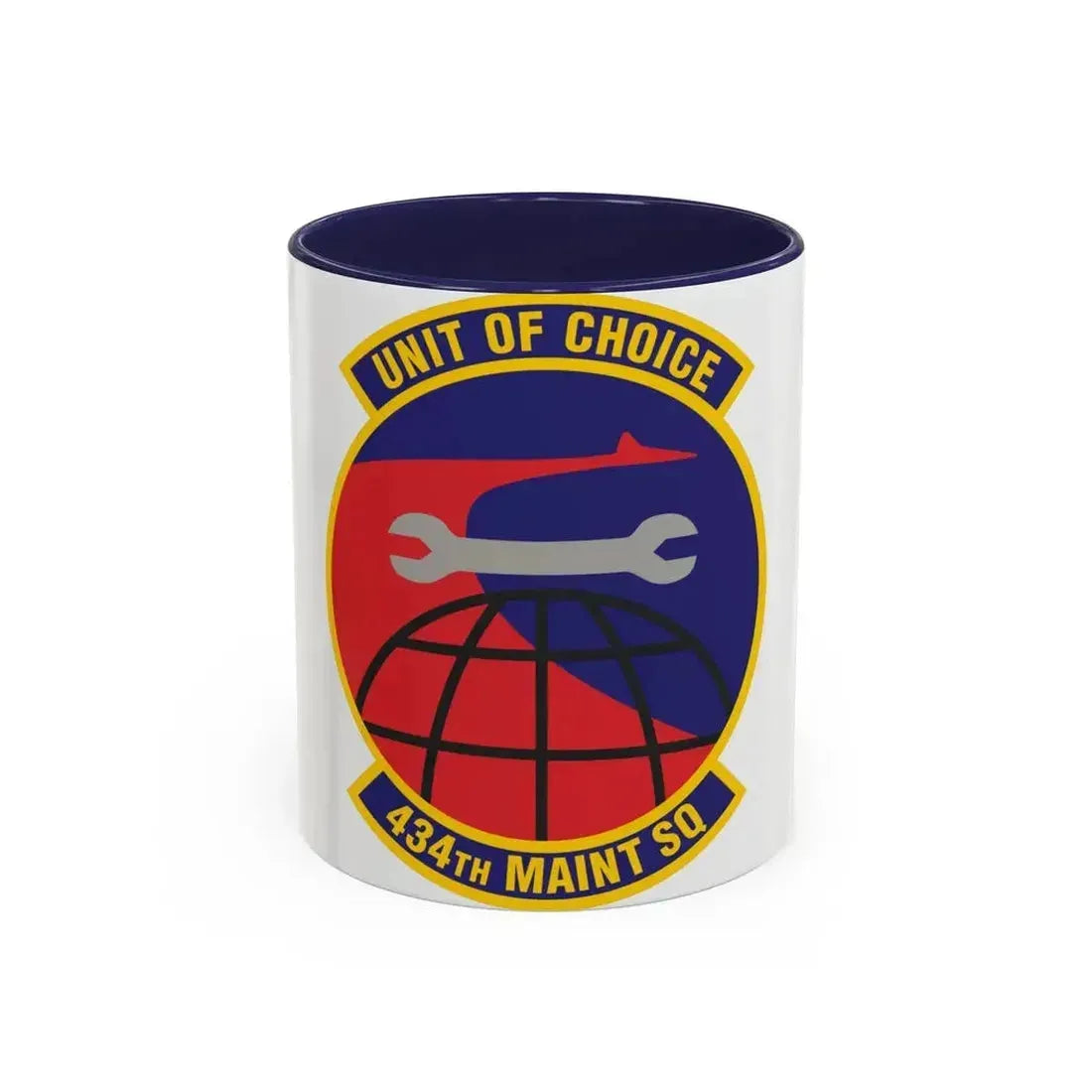 434th Maintenance Squadron (U.S. Air Force) Accent Coffee Mug 11oz Navy - Go Mug Yourself