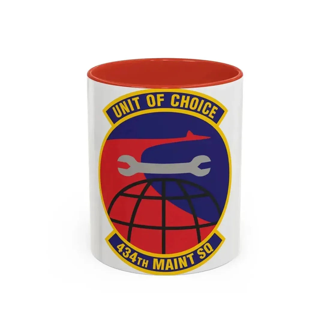 434th Maintenance Squadron (U.S. Air Force) Accent Coffee Mug 11oz Red - Go Mug Yourself