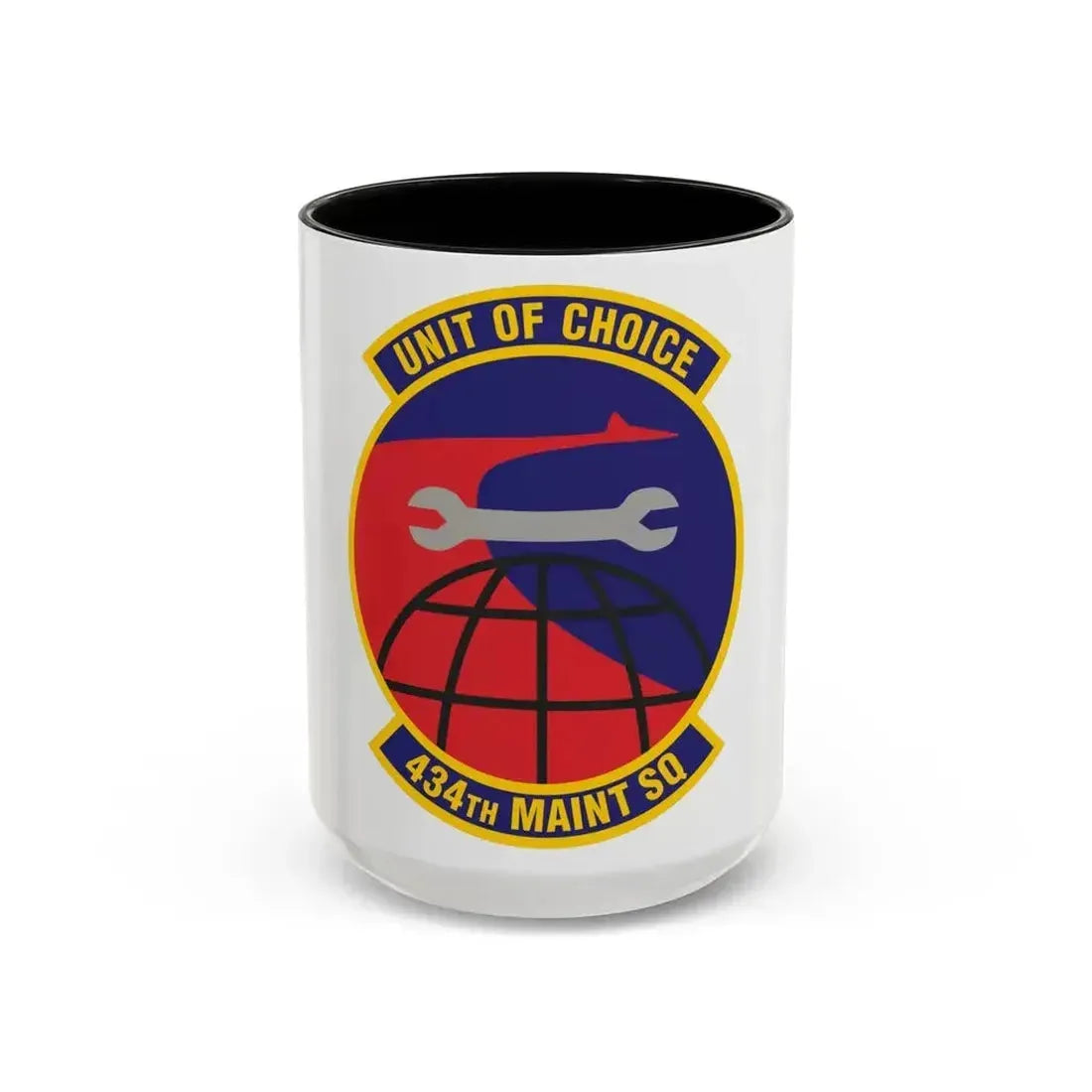 434th Maintenance Squadron (U.S. Air Force) Accent Coffee Mug 15oz Black - Go Mug Yourself