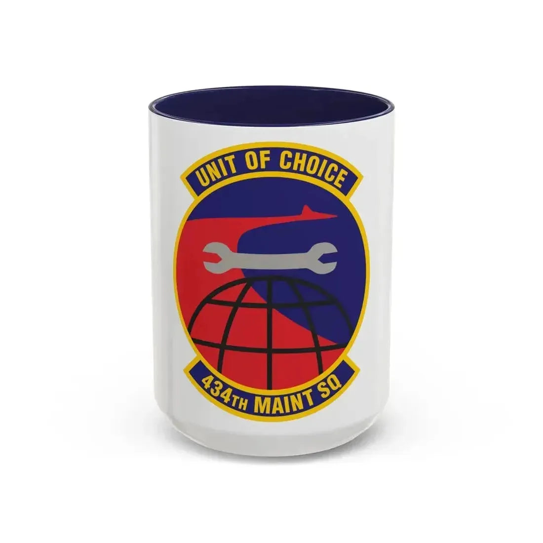 434th Maintenance Squadron (U.S. Air Force) Accent Coffee Mug 15oz Navy - Go Mug Yourself