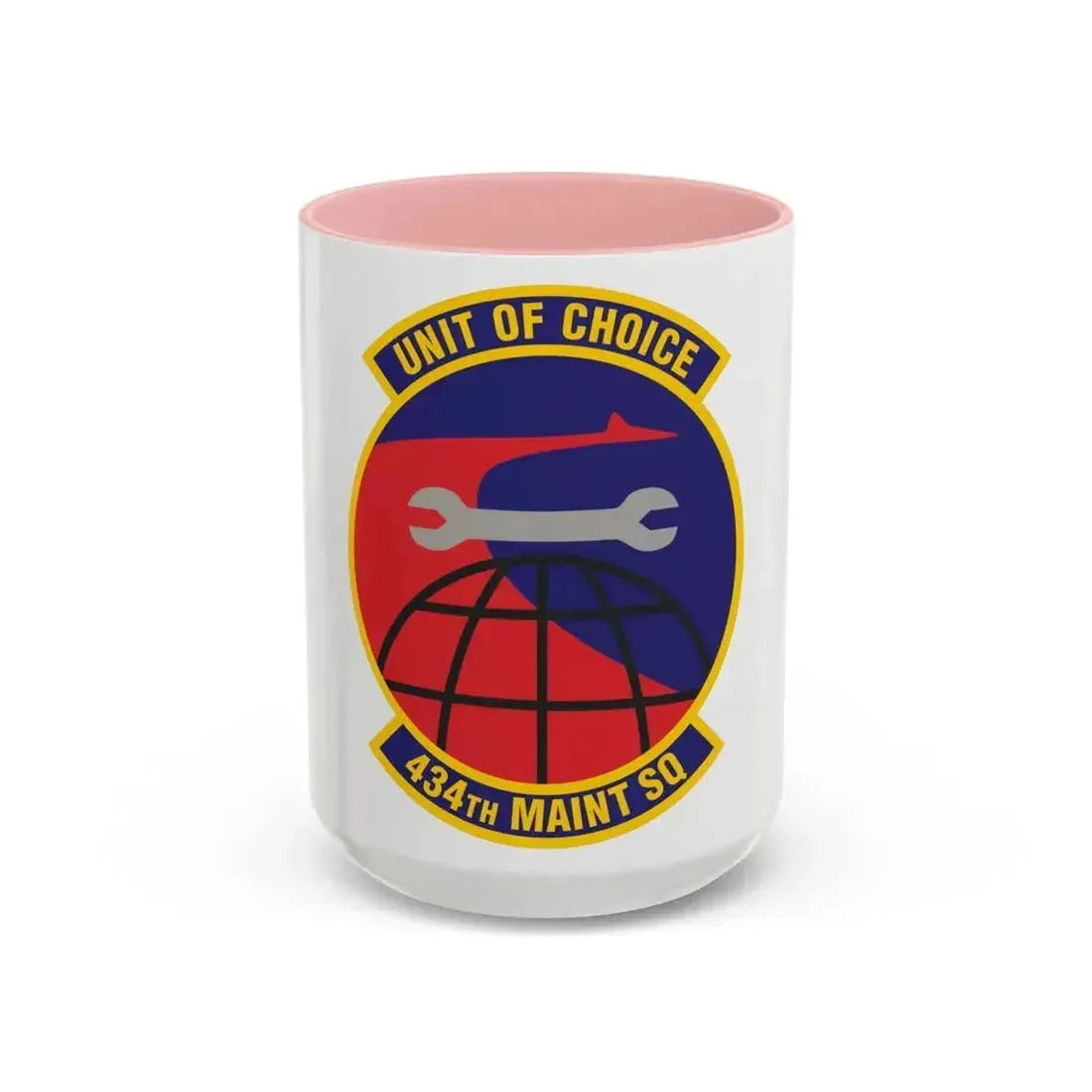 434th Maintenance Squadron (U.S. Air Force) Accent Coffee Mug 15oz Pink - Go Mug Yourself