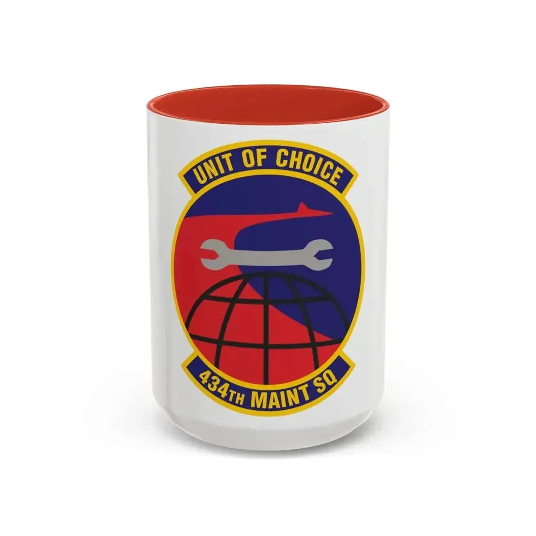 434th Maintenance Squadron (U.S. Air Force) Accent Coffee Mug 15oz Red - Go Mug Yourself