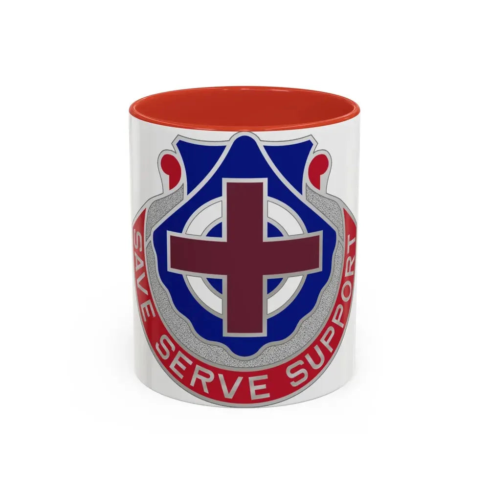 435 Medical Battalion (U.S. Army) Accent Coffee Mug 11oz Red - Go Mug Yourself