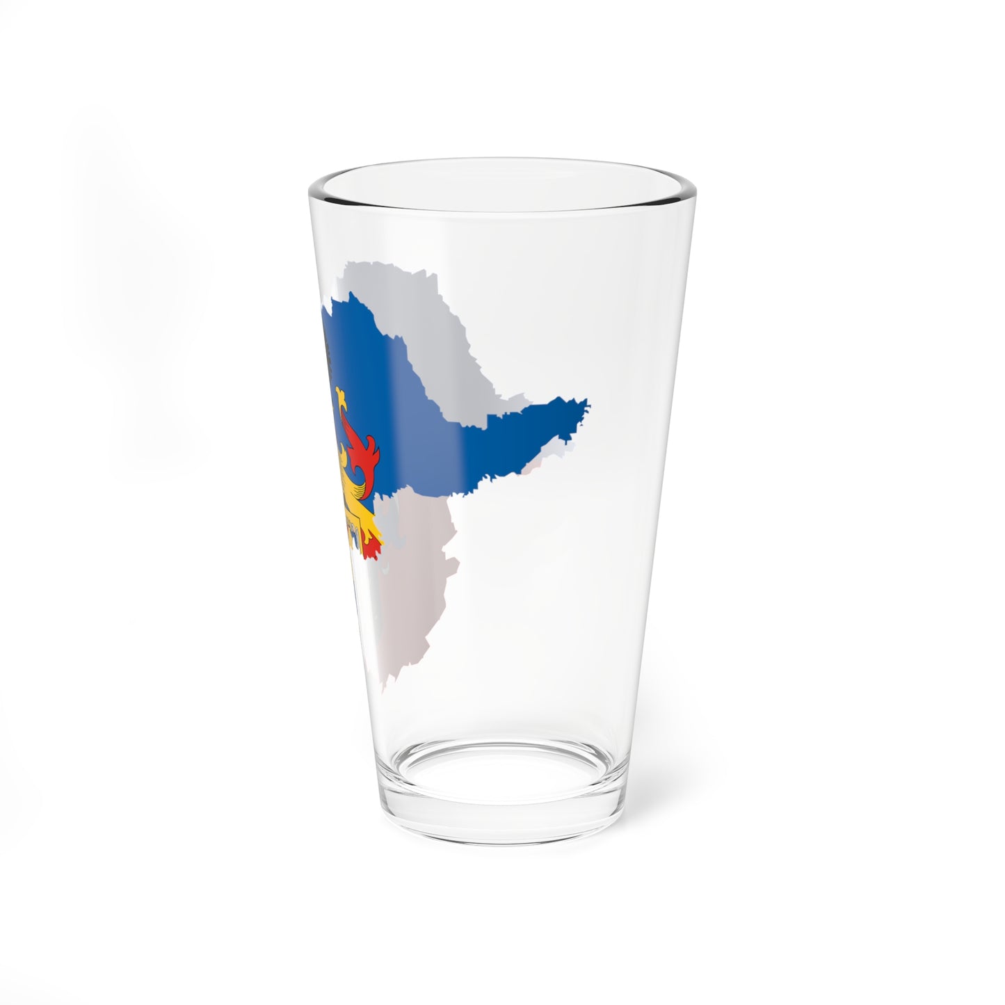 Flag-map of Borsod-Abauj-Zemplen County (Hungary) Pint Glass 16oz