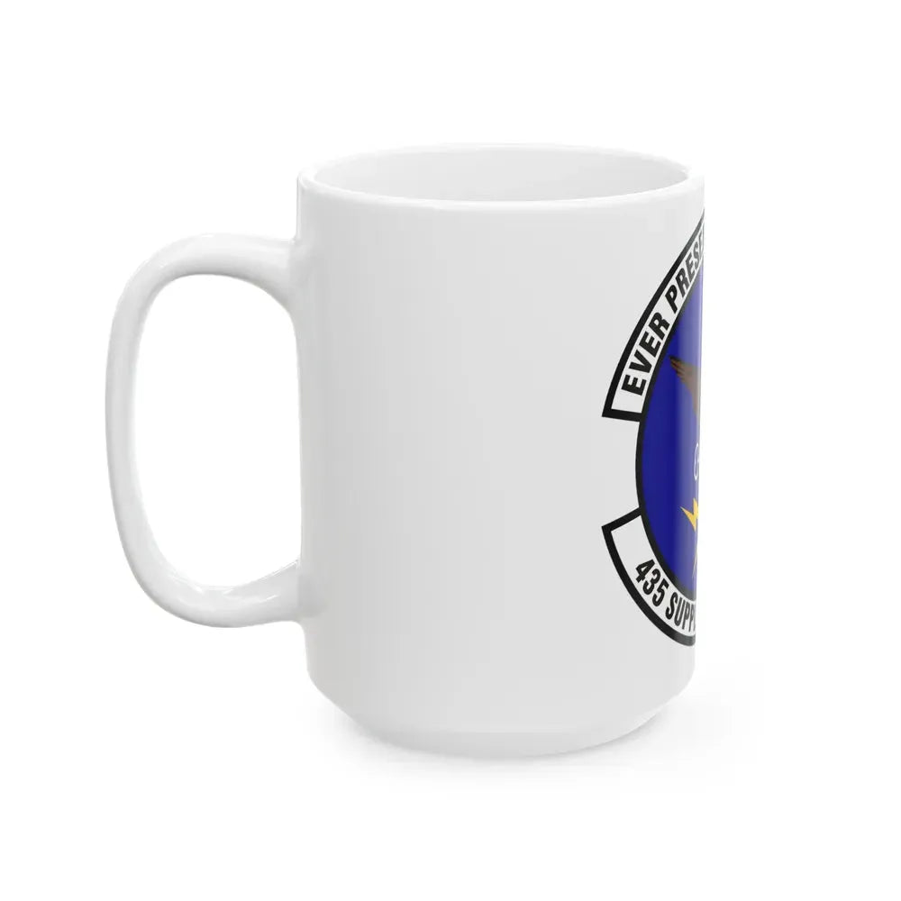 435th Supply Chain Operations Squadron (U.S. Air Force) White Coffee Mug - Go Mug Yourself