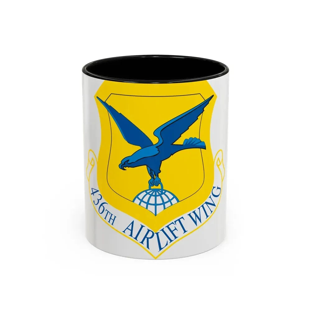 436th Airlift Wing (U.S. Air Force) Accent Coffee Mug 11oz Black - Go Mug Yourself