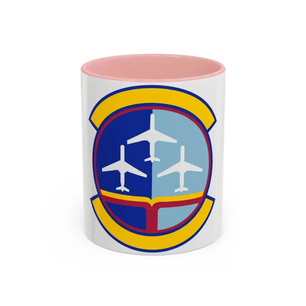 437 Operations Support Squadron AMC (U.S. Air Force) Accent Coffee Mug 11oz Pink - Go Mug Yourself