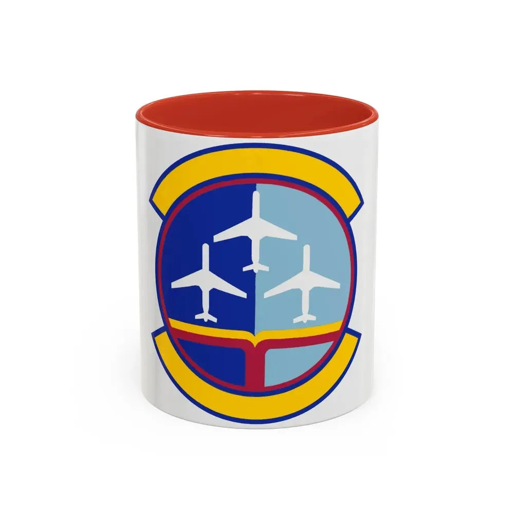 437 Operations Support Squadron AMC (U.S. Air Force) Accent Coffee Mug 11oz Red - Go Mug Yourself