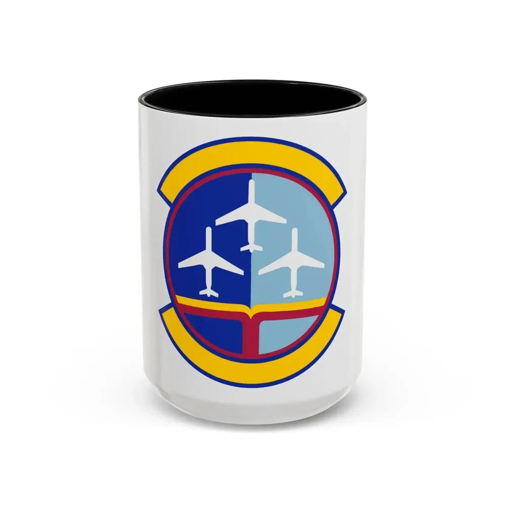 437 Operations Support Squadron AMC (U.S. Air Force) Accent Coffee Mug 15oz Black - Go Mug Yourself