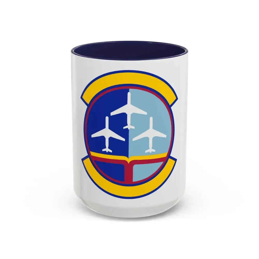 437 Operations Support Squadron AMC (U.S. Air Force) Accent Coffee Mug 15oz Navy - Go Mug Yourself