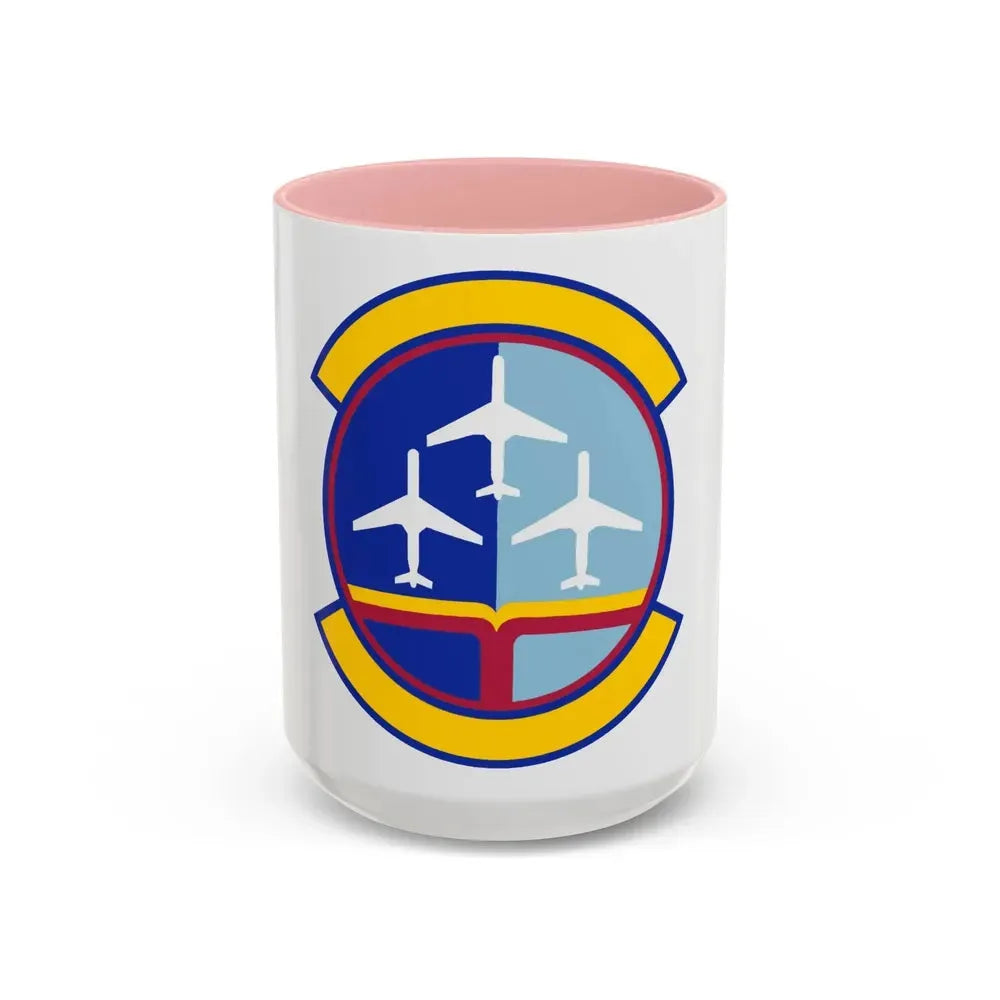 437 Operations Support Squadron AMC (U.S. Air Force) Accent Coffee Mug 15oz Pink - Go Mug Yourself