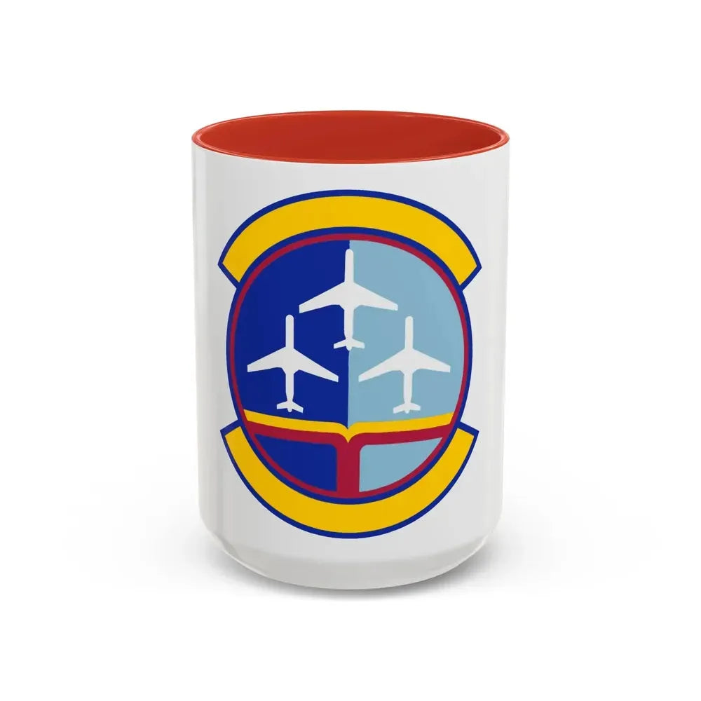 437 Operations Support Squadron AMC (U.S. Air Force) Accent Coffee Mug 15oz Red - Go Mug Yourself