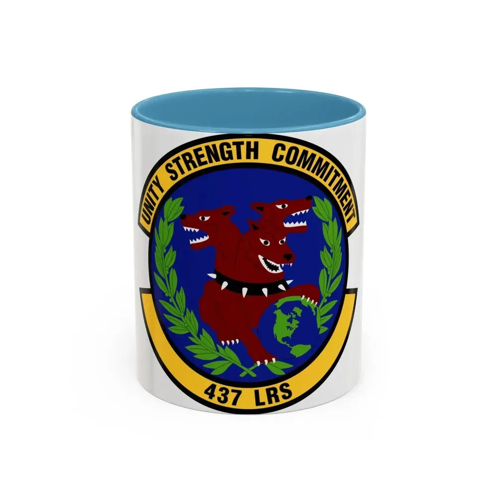 437th Logistics Readiness Squadron (U.S. Air Force) Accent Coffee Mug 11oz Light Blue - Go Mug Yourself
