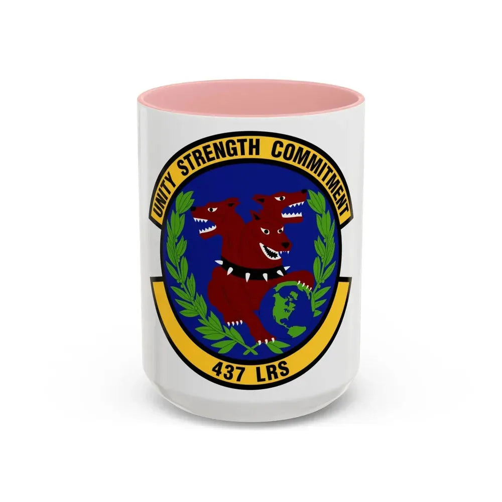 437th Logistics Readiness Squadron (U.S. Air Force) Accent Coffee Mug 15oz Pink - Go Mug Yourself