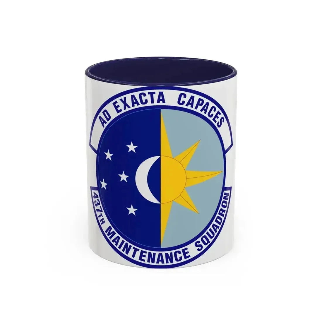 437th Maintenance Squadron (U.S. Air Force) Accent Coffee Mug 11oz Navy - Go Mug Yourself