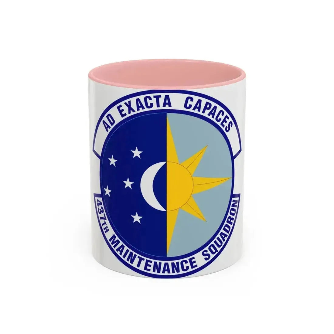 437th Maintenance Squadron (U.S. Air Force) Accent Coffee Mug 11oz Pink - Go Mug Yourself