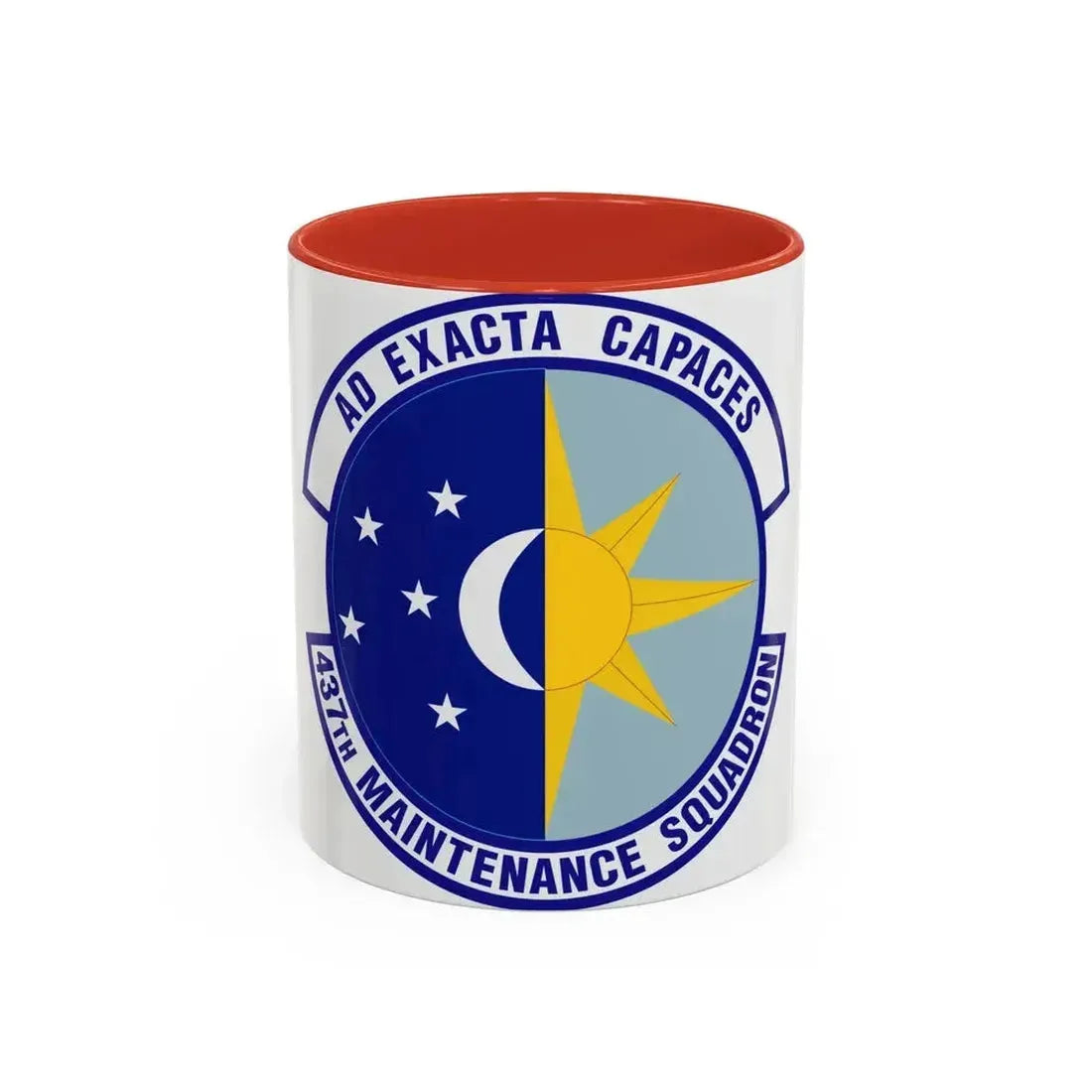 437th Maintenance Squadron (U.S. Air Force) Accent Coffee Mug 11oz Red - Go Mug Yourself