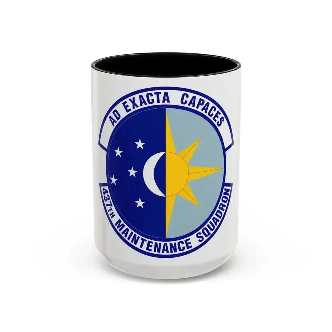 437th Maintenance Squadron (U.S. Air Force) Accent Coffee Mug 15oz Black - Go Mug Yourself