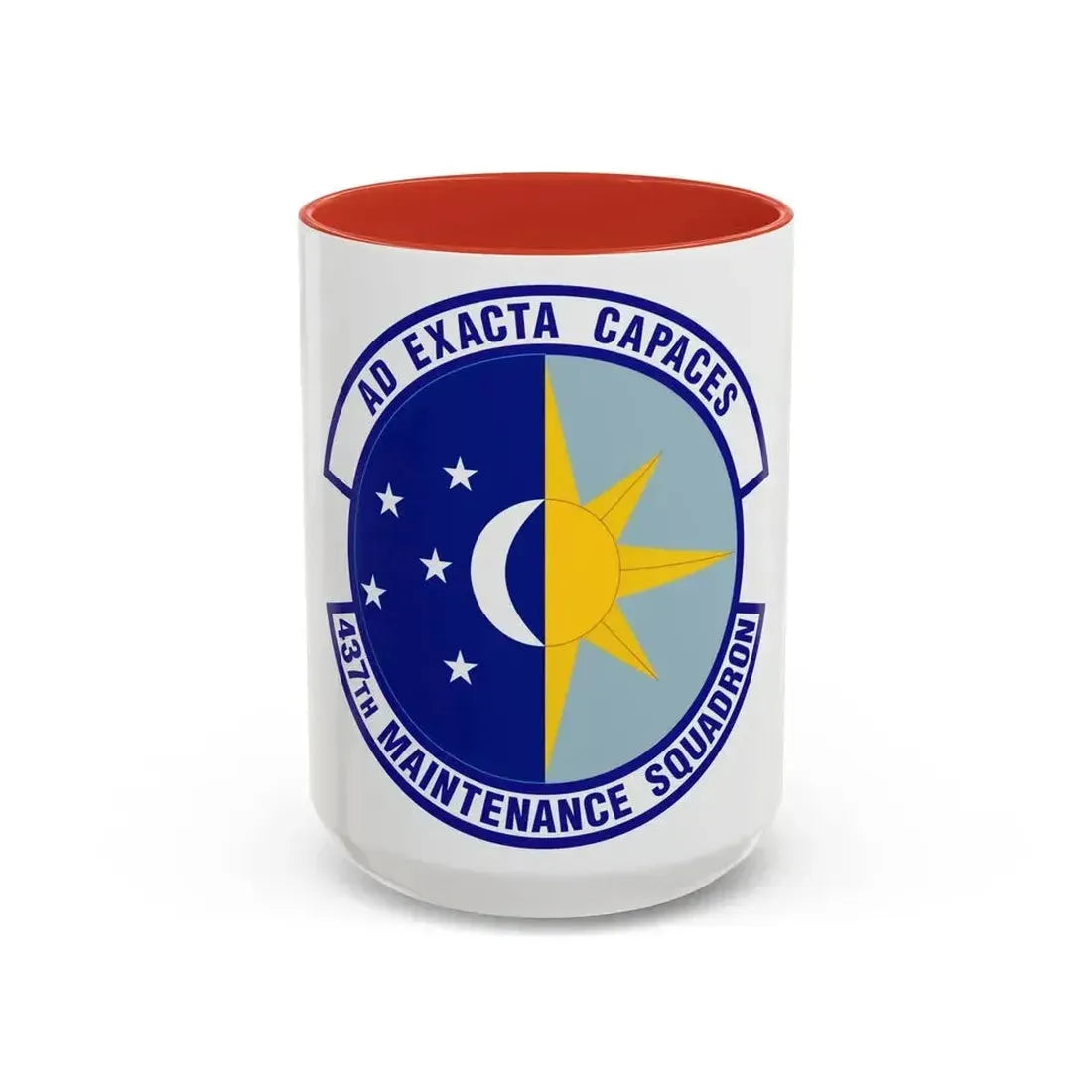 437th Maintenance Squadron (U.S. Air Force) Accent Coffee Mug 15oz Red - Go Mug Yourself